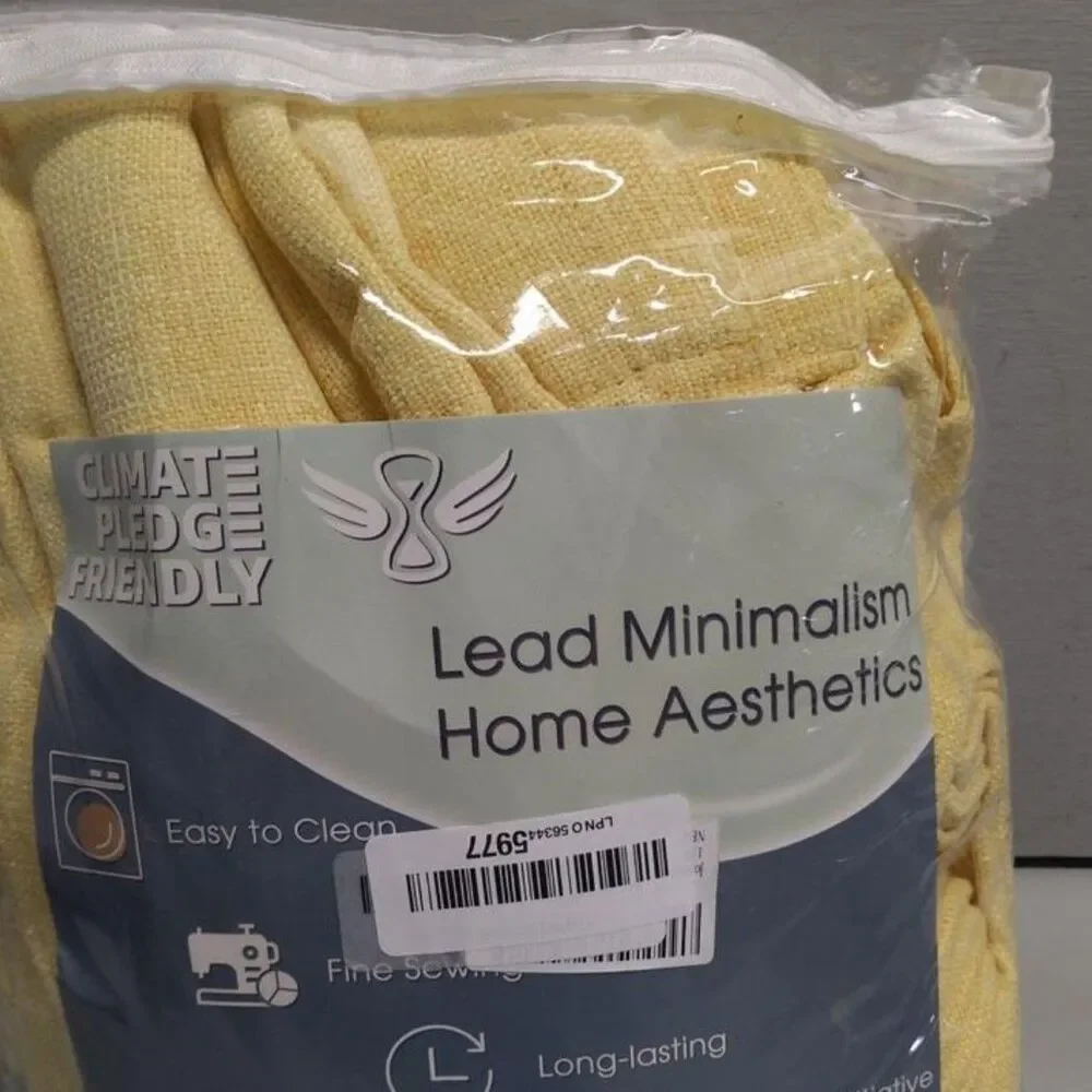 Brand New Joywell Yellow Linen Curtains 34